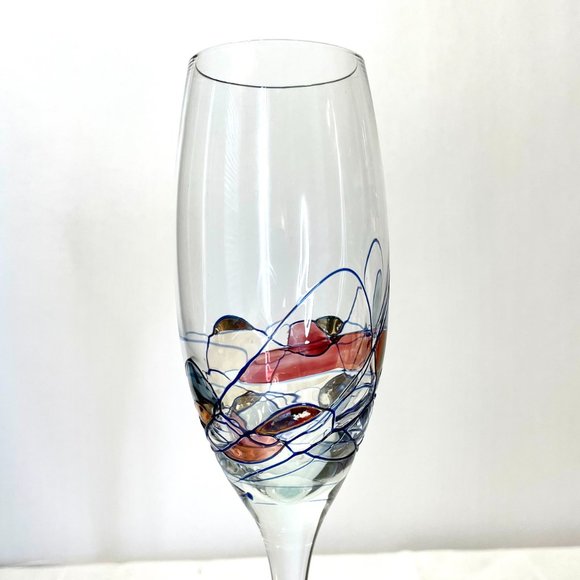Milano Collection Hand Made Romanian Crystal Milano Champagne Glasses - Picture 4 of 5